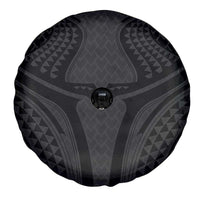 Hawaiian Kakau Art Tattoos Aquaman Style Spare Tire Cover Black Version - Polynesian Pride