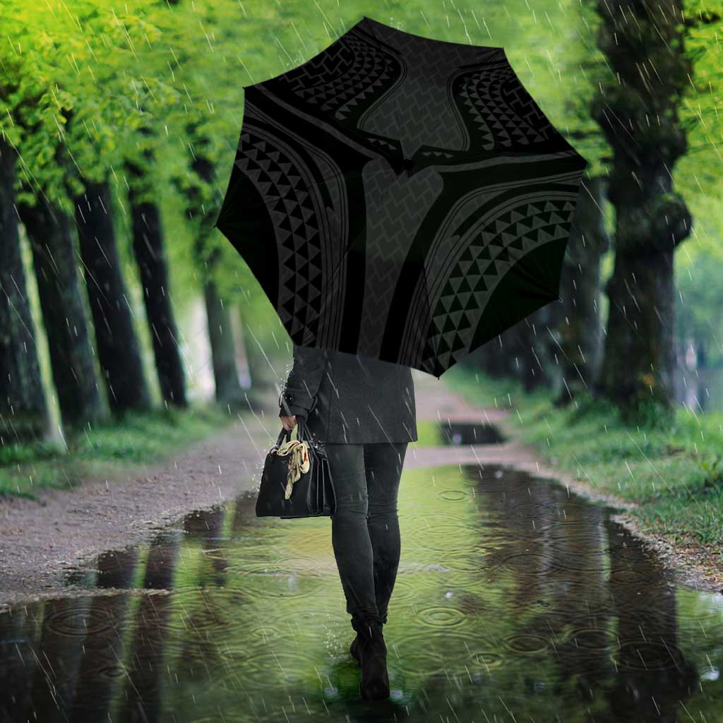 Hawaiian Kakau Art Tattoos Aquaman Style Umbrella Black Version - Polynesian Pride