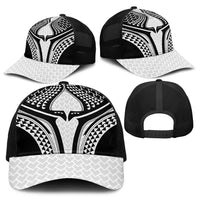 Hawaiian Kakau Art Tattoos Aquaman Style Baseball Net Cap White Version - Polynesian Pride