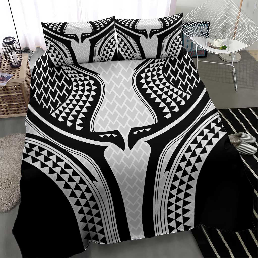 Hawaiian Kakau Art Tattoos Aquaman Style Bedding Set White Version - Polynesian Pride