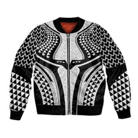 Hawaiian Kakau Art Tattoos Aquaman Style Bomber Jacket White Version - Polynesian Pride