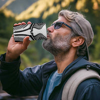 Hawaiian Kakau Art Tattoos Aquaman Style 4 in 1 Can Cooler Tumbler White Version - Polynesian Pride