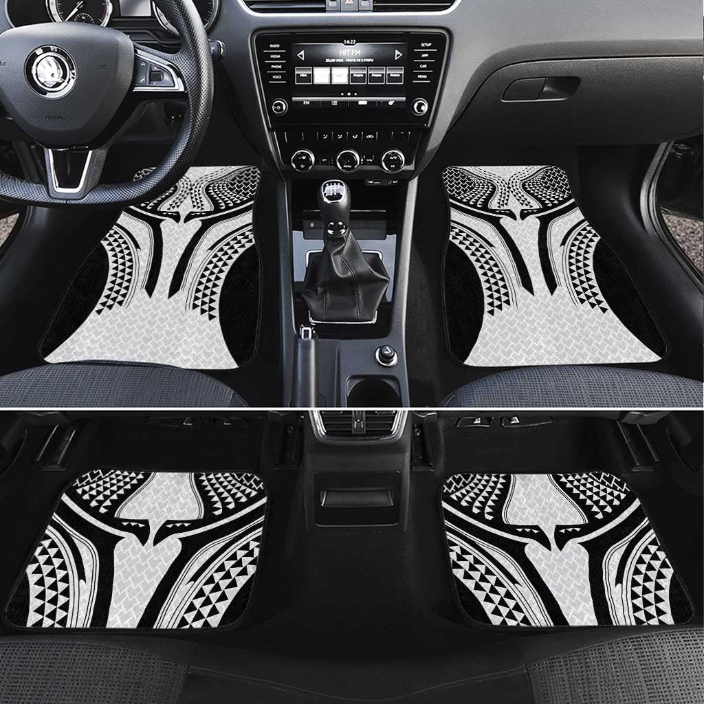 Hawaiian Kakau Art Tattoos Aquaman Style Car Mats White Version - Polynesian Pride