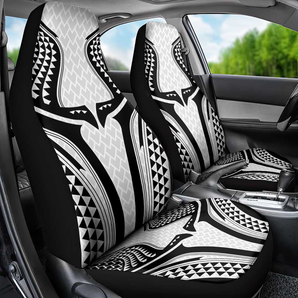 Hawaiian Kakau Art Tattoos Aquaman Style Car Seat Cover White Version - Polynesian Pride