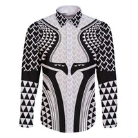 Hawaiian Kakau Art Tattoos Aquaman Style Family Matching Puletasi and Hawaiian Shirt White Version - Polynesian Pride