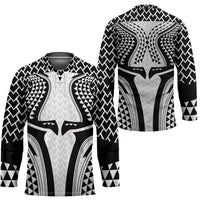 Hawaiian Kakau Art Tattoos Aquaman Style Hockey Jersey White Version - Polynesian Pride