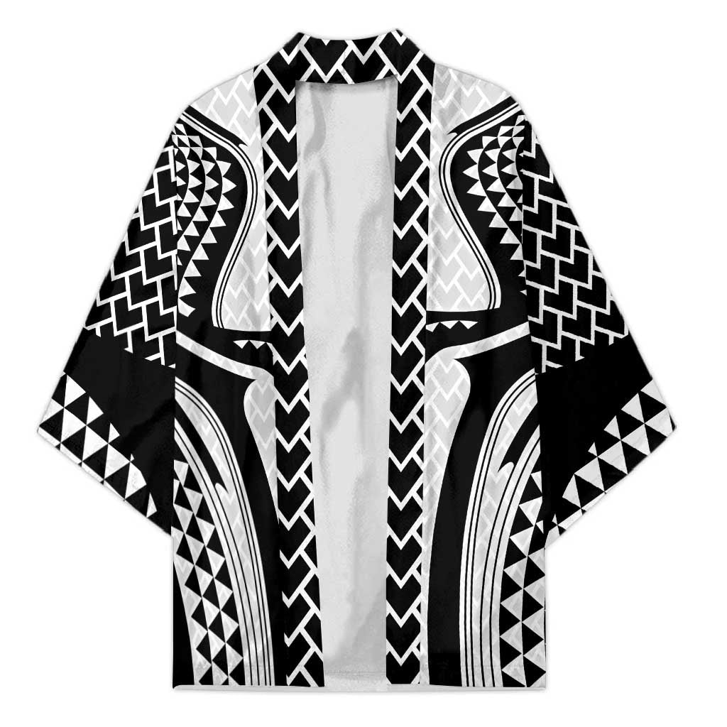 Hawaiian Kakau Art Tattoos Aquaman Style Kimono White Version - Polynesian Pride