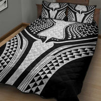 Hawaiian Kakau Art Tattoos Aquaman Style Quilt Bed Set White Version - Polynesian Pride