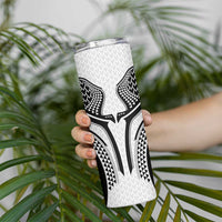 Hawaiian Kakau Art Tattoos Aquaman Style Skinny Tumbler White Version - Polynesian Pride