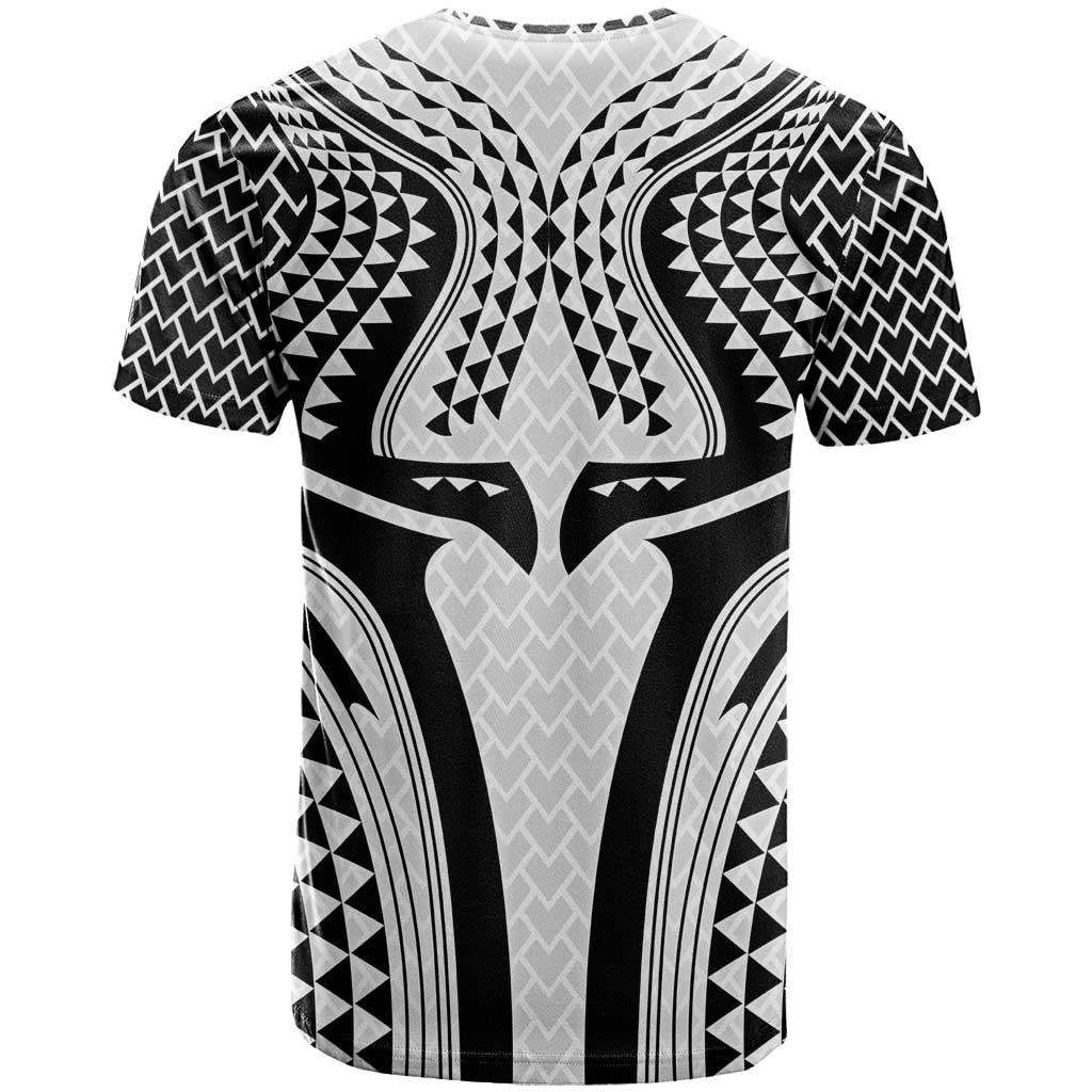 Hawaiian Kakau Art Tattoos Aquaman Style T Shirt White Version - Polynesian Pride