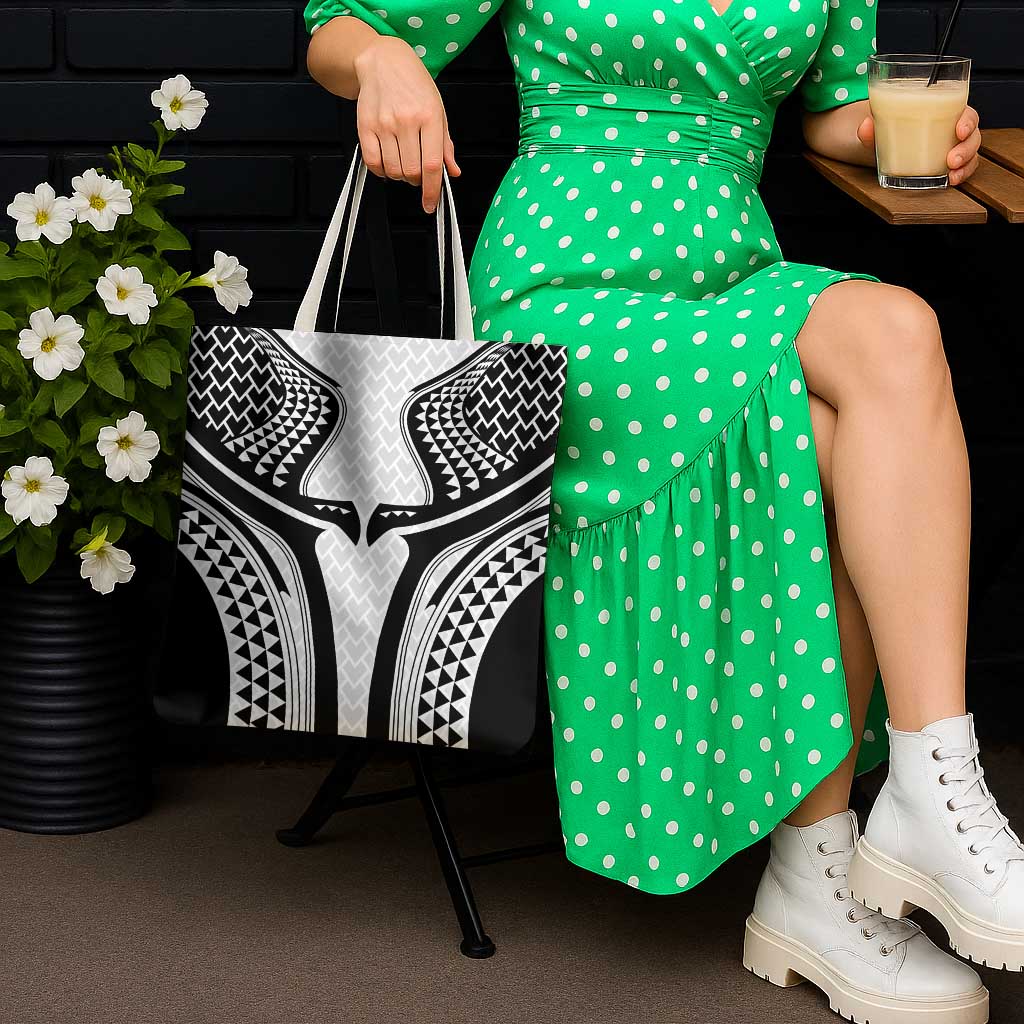 Hawaiian Kakau Art Tattoos Aquaman Style Tote Bag White Version - Polynesian Pride