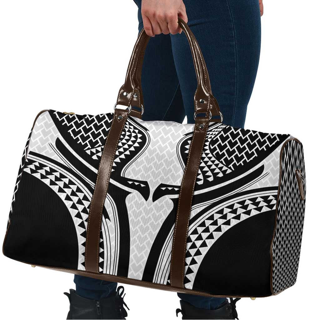 Hawaiian Kakau Art Tattoos Aquaman Style Travel Bag White Version - Polynesian Pride