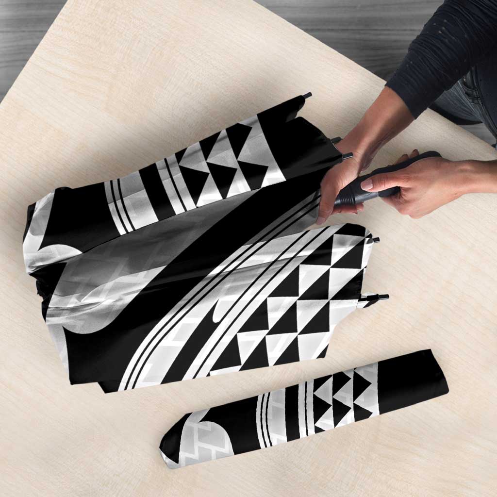 Hawaiian Kakau Art Tattoos Aquaman Style Umbrella White Version - Polynesian Pride