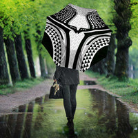 Hawaiian Kakau Art Tattoos Aquaman Style Umbrella White Version - Polynesian Pride