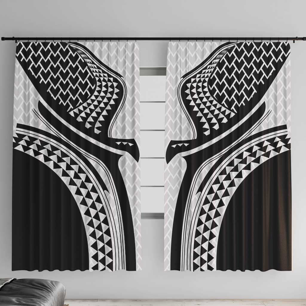 Hawaiian Kakau Art Tattoos Aquaman Style Window Curtain White Version - Polynesian Pride