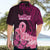 Polynesia Breast Cancer Hawaiian Shirt Butterfly and Flowers Ribbon Maori Tattoo Ethnic Black Style LT03 - Polynesian Pride