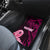 Custom Polynesia Breast Cancer Car Mats Butterfly and Flowers Ribbon Maori Tattoo Ethnic Black Style LT03 - Polynesian Pride