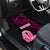 Custom Polynesia Breast Cancer Car Mats Butterfly and Flowers Ribbon Maori Tattoo Ethnic Black Style LT03 - Polynesian Pride