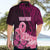 Custom Polynesia Breast Cancer Hawaiian Shirt Butterfly and Flowers Ribbon Maori Tattoo Ethnic Black Style LT03 - Polynesian Pride