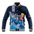 Hawaiian Honu Honi Ihu Baseball Jacket With Plumeria and Kakau Art Pattern