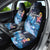 Hawaiian Honu Honi Ihu Car Seat Cover With Plumeria and Kakau Art Pattern