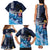 Hawaiian Honu Honi Ihu Family Matching Tank Maxi Dress and Hawaiian Shirt With Plumeria and Kakau Art Pattern