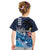 Hawaiian Honu Honi Ihu Kid T Shirt With Plumeria and Kakau Art Pattern