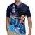 Hawaiian Honu Honi Ihu Rugby Jersey With Plumeria and Kakau Art Pattern