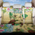 Aloha Turtle Family on The Beach Back Car Seat Cover with Hawaiian Colorful Plumeria