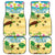 Aloha Turtle Family on The Beach Car Mats with Hawaiian Colorful Plumeria