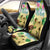 Aloha Turtle Family on The Beach Car Seat Cover with Hawaiian Colorful Plumeria