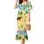 Aloha Turtle Family on The Beach Family Matching Mermaid Dress and Hawaiian Shirt with Hawaiian Colorful Plumeria