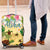 Aloha Turtle Family on The Beach Luggage Cover with Hawaiian Colorful Plumeria