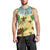 Aloha Turtle Family on The Beach Men Tank Top with Hawaiian Colorful Plumeria