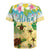 Aloha Turtle Family on The Beach Rugby Jersey with Hawaiian Colorful Plumeria