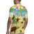 Aloha Turtle Family on The Beach Rugby Jersey with Hawaiian Colorful Plumeria