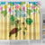 Aloha Turtle Family on The Beach Shower Curtain with Hawaiian Colorful Plumeria