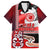 Maori Waitangi Hawaiian Shirt Hei-tiki Koru with Tino Rangatiratanga Maori Flag LT03 Red - Polynesian Pride