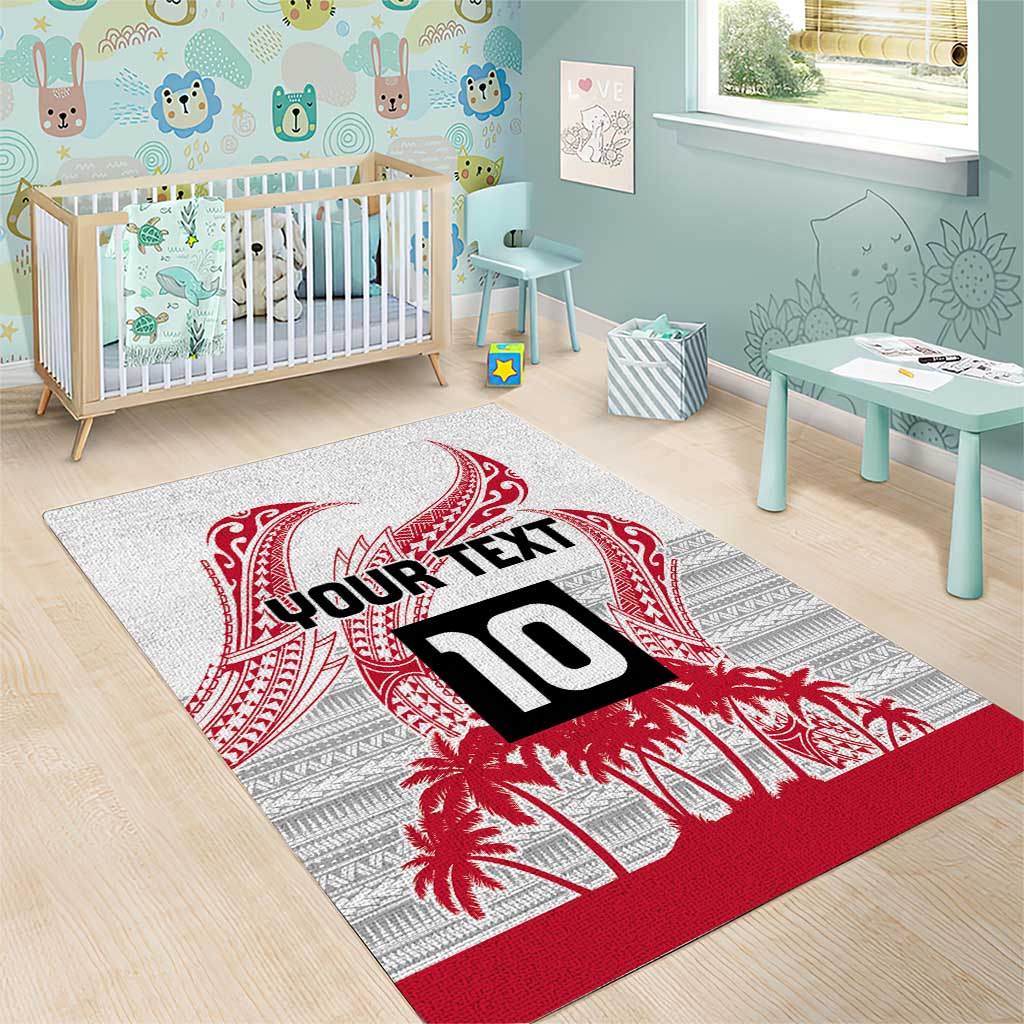 Cook Islands Marathon 2025-Pursuit in Paradise Area Rug Red Color