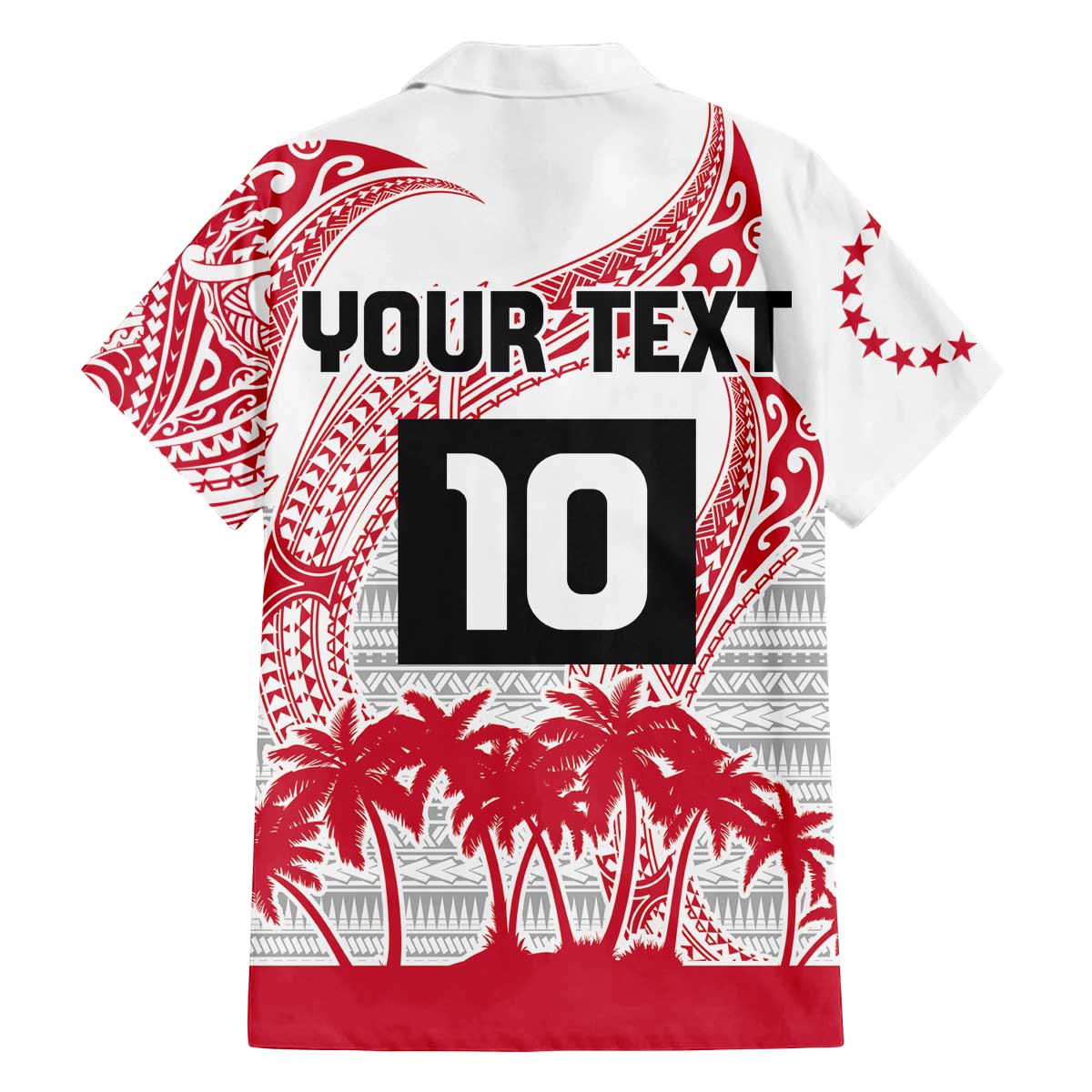 Cook Islands Marathon 2025-Pursuit in Paradise Family Matching Off The Shoulder Long Sleeve Dress and Hawaiian Shirt Red Color LT03 - Polynesian Pride
