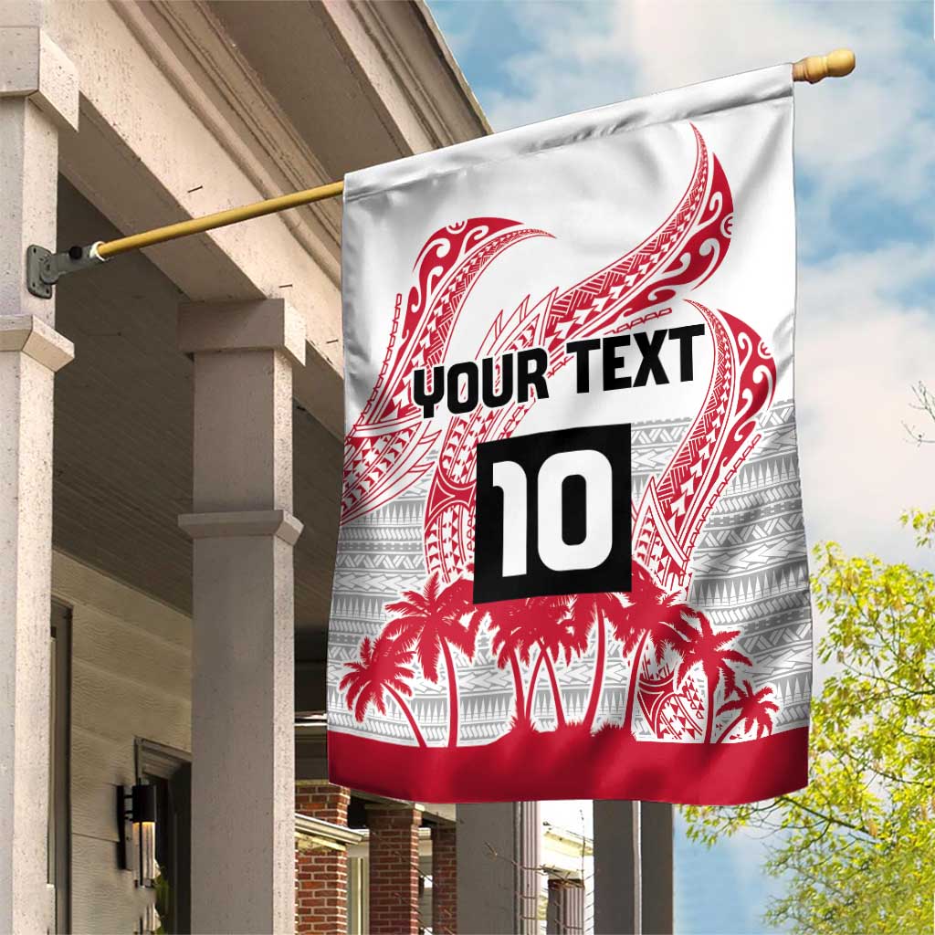 Cook Islands Marathon 2025-Pursuit in Paradise Garden Flag Red Color