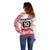 Cook Islands Marathon 2025-Pursuit in Paradise Off Shoulder Sweater Red Color