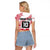 Cook Islands Marathon 2025-Pursuit in Paradise Raglan Cropped T Shirt Red Color
