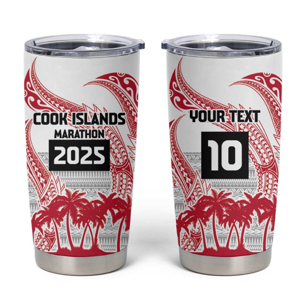 Cook Islands Marathon 2025-Pursuit in Paradise Tumbler Cup Red Color