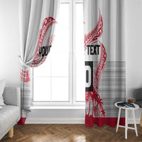 Cook Islands Marathon 2025-Pursuit in Paradise Window Curtain Red Color