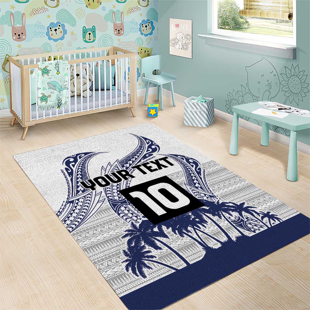 Cook Islands Marathon 2025-Pursuit in Paradise Area Rug Blue Color