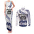 Cook Islands Marathon 2025-Pursuit in Paradise Couples Matching Tank Maxi Dress and Long Sleeve Button Shirt Blue Color