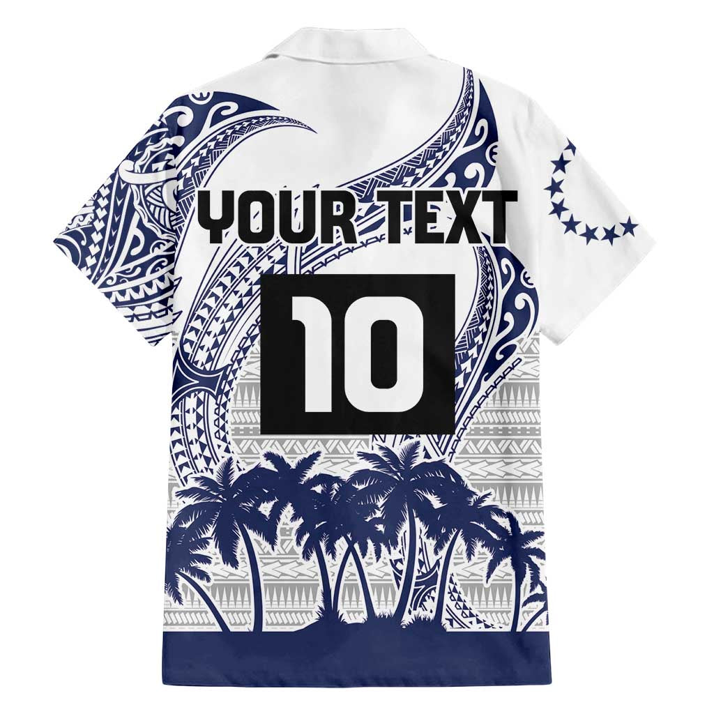 Cook Islands Marathon 2025-Pursuit in Paradise Family Matching Puletasi and Hawaiian Shirt Blue Color LT03 - Polynesian Pride