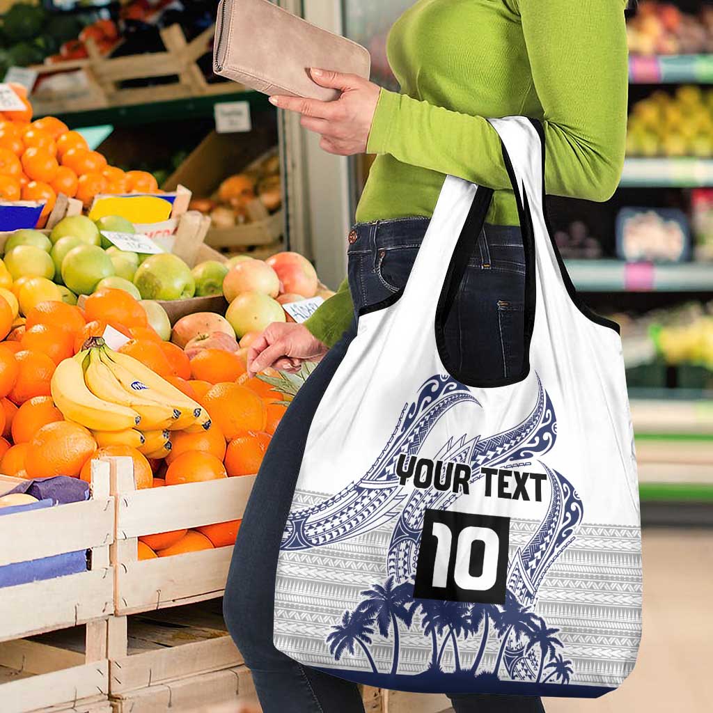 Cook Islands Marathon 2025-Pursuit in Paradise Grocery Bag Blue Color