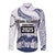 Cook Islands Marathon 2025-Pursuit in Paradise Long Sleeve Button Shirt Blue Color